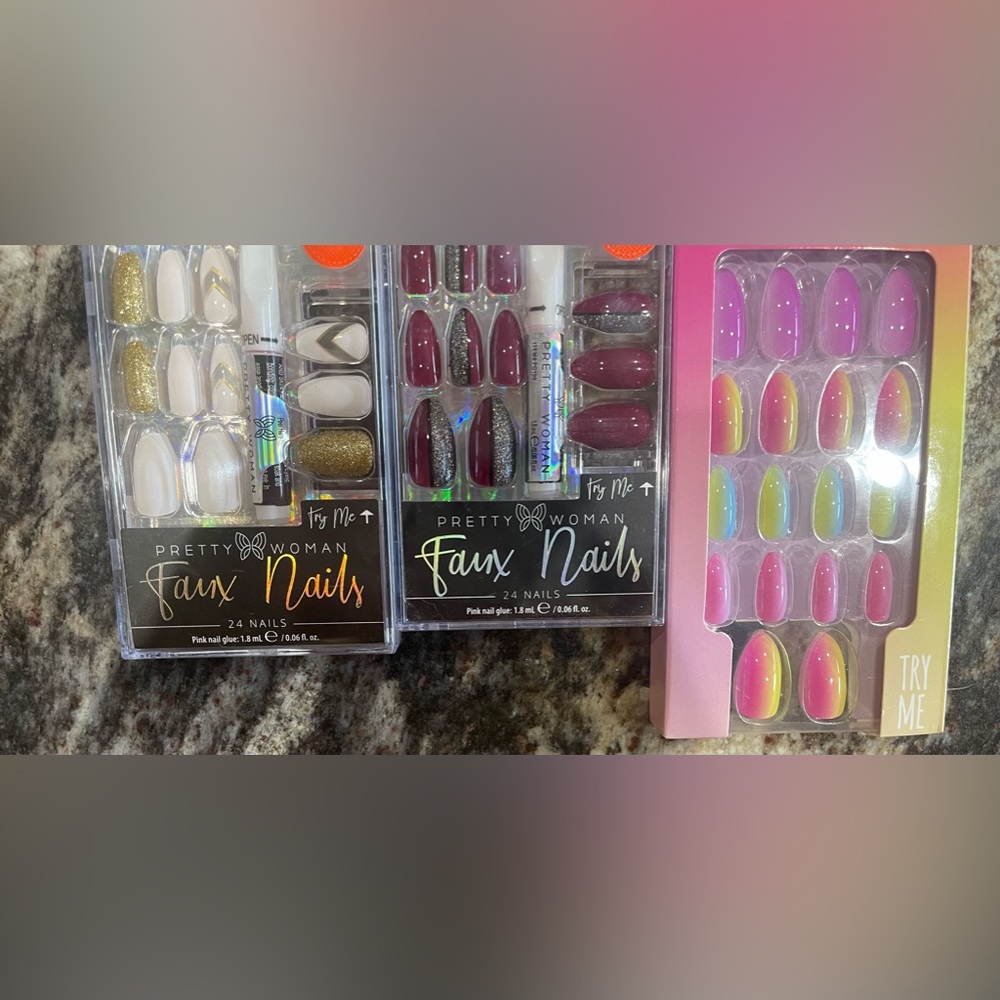 Fake nail pack